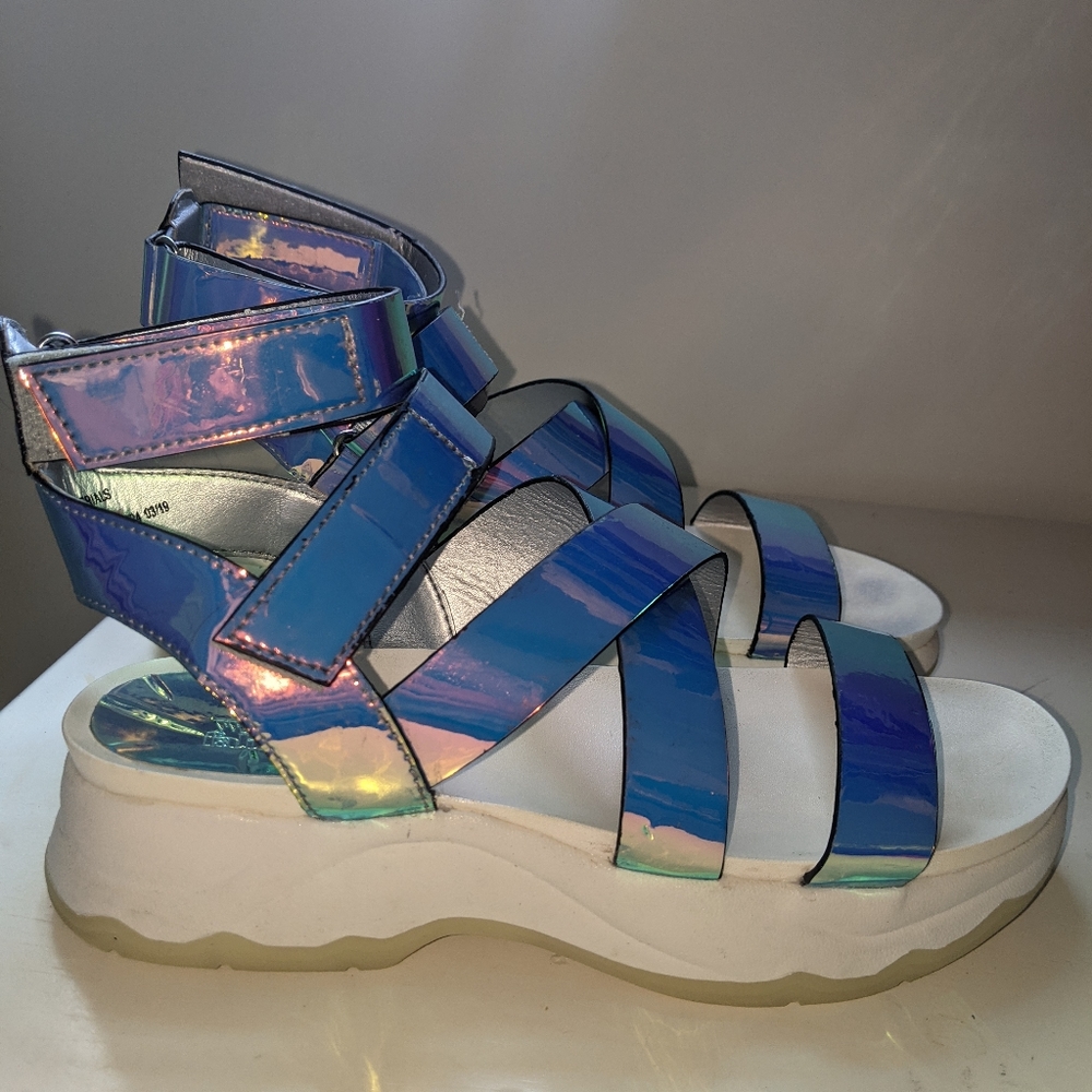 Wild Fable Holographic Sandals